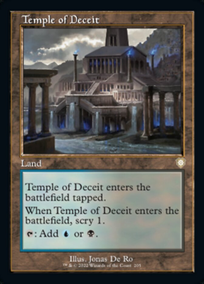 Temple of Deceit (Retro) [The Brothers' War Commander] | Rook's Games and More