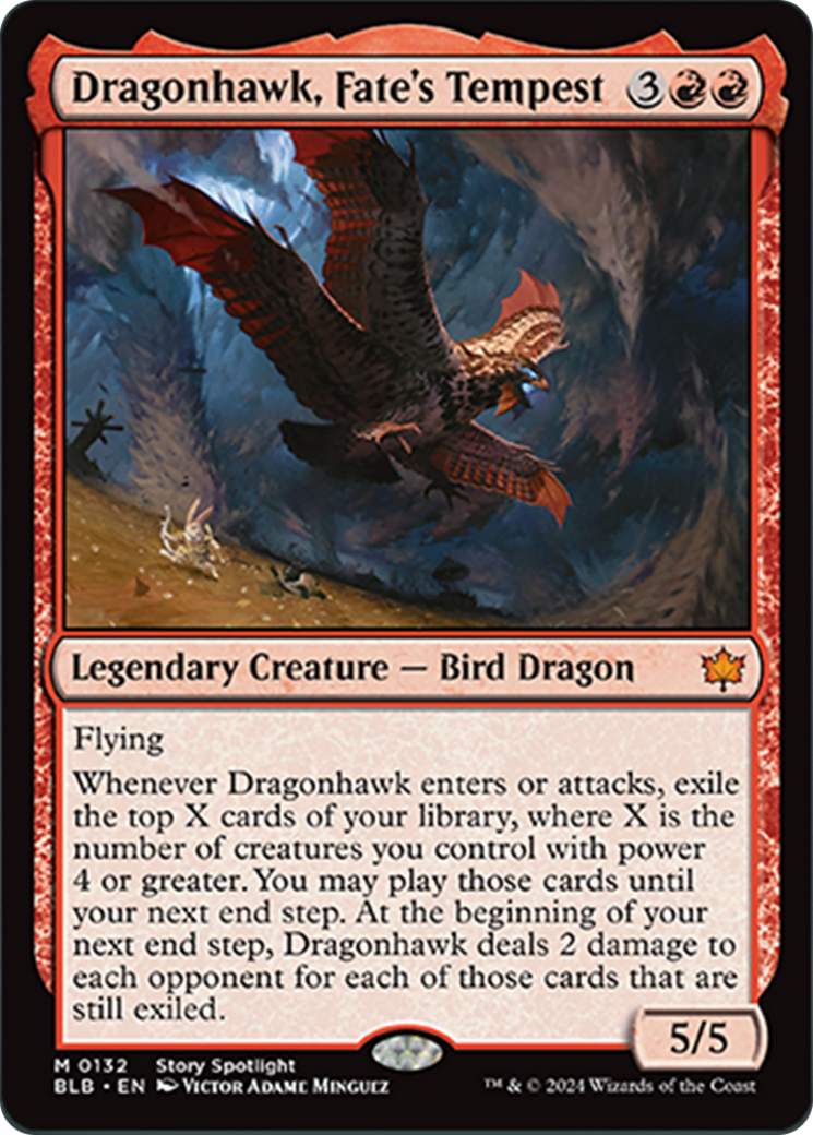 Dragonhawk, Fate's Tempest [Bloomburrow] | Rook's Games and More