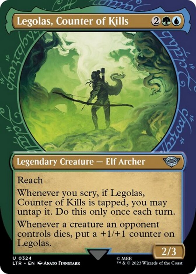 Legolas, Counter of Kills (Showcase Ring Frame) [The Lord of the Rings: Tales of Middle-Earth] | Rook's Games and More