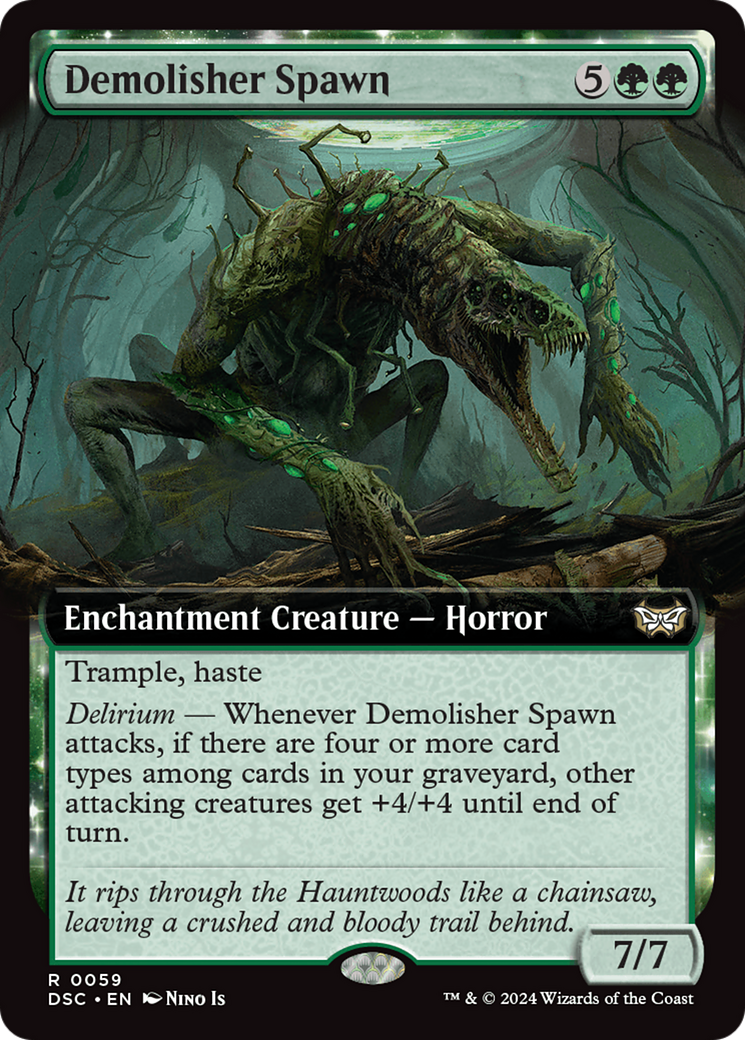 Demolisher Spawn (Extended Art) [Duskmourn: House of Horror Commander] | Rook's Games and More