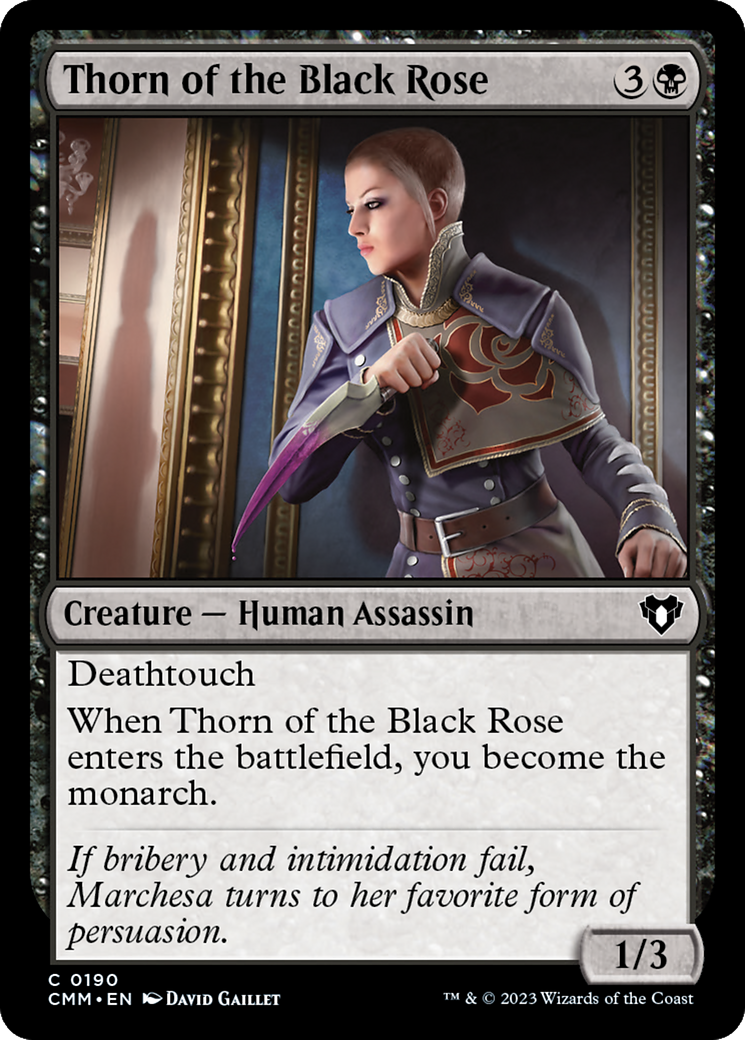 Thorn of the Black Rose [Commander Masters] | Rook's Games and More