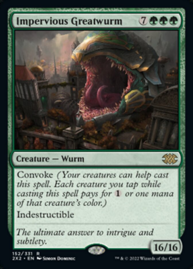 Impervious Greatwurm [Double Masters 2022] | Rook's Games and More