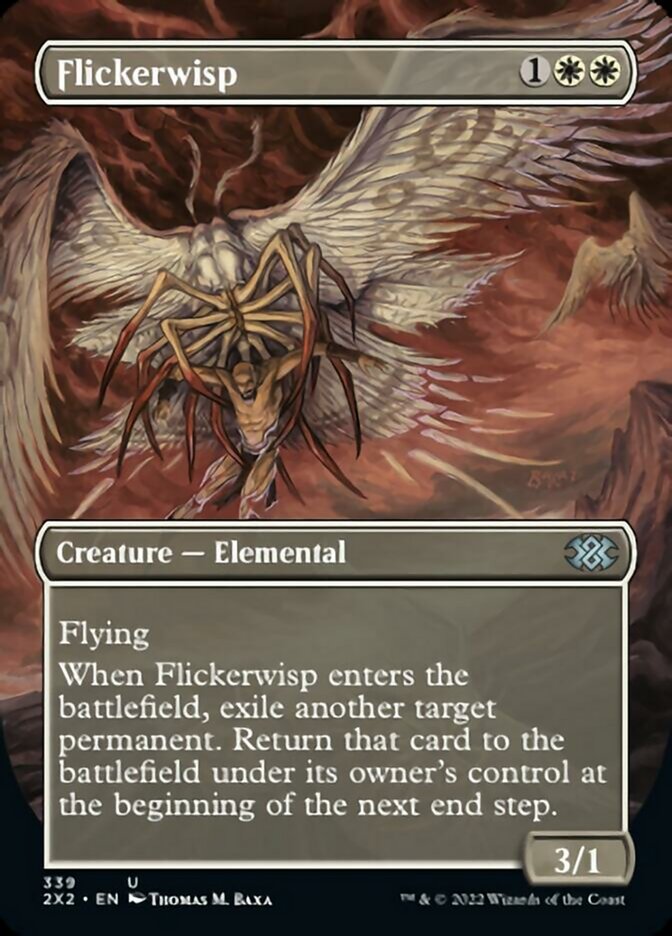 Flickerwisp (Borderless Alternate Art) [Double Masters 2022] | Rook's Games and More