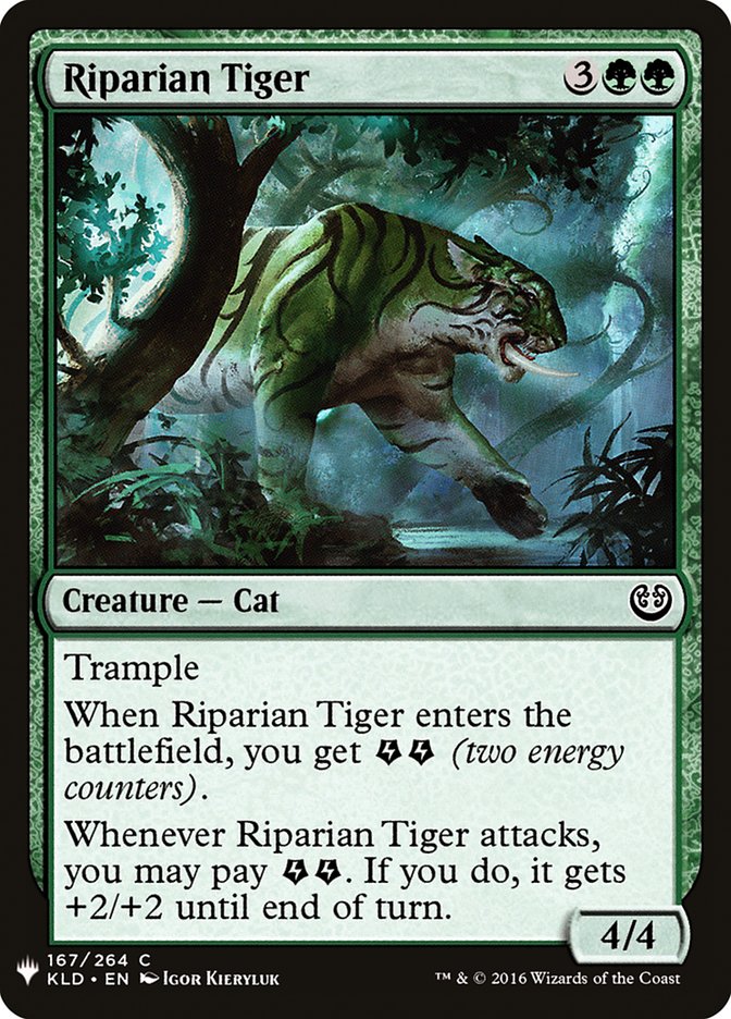 Riparian Tiger [Mystery Booster] | Rook's Games and More