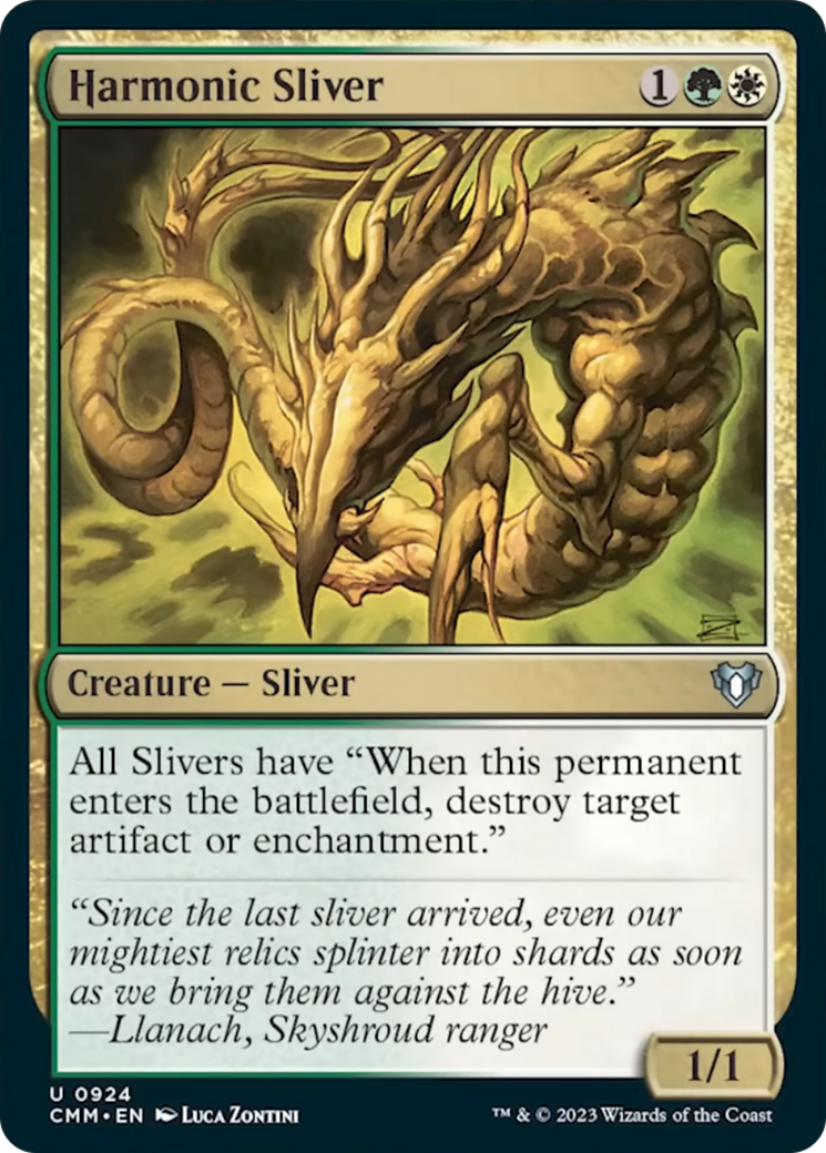 Harmonic Sliver [Commander Masters] | Rook's Games and More