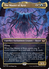 The Master of Keys (Borderless) [Duskmourn: House of Horror Commander] | Rook's Games and More