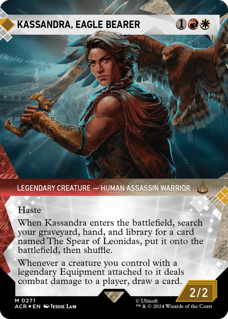 Kassandra, Eagle Bearer (Showcase) (Textured Foil) [Assassin's Creed] | Rook's Games and More