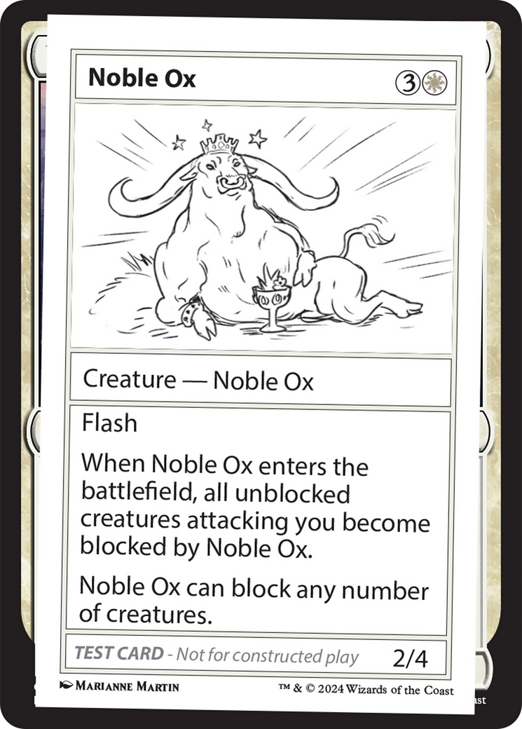 Noble Ox [Mystery Booster 2 Playtest Cards] | Rook's Games and More