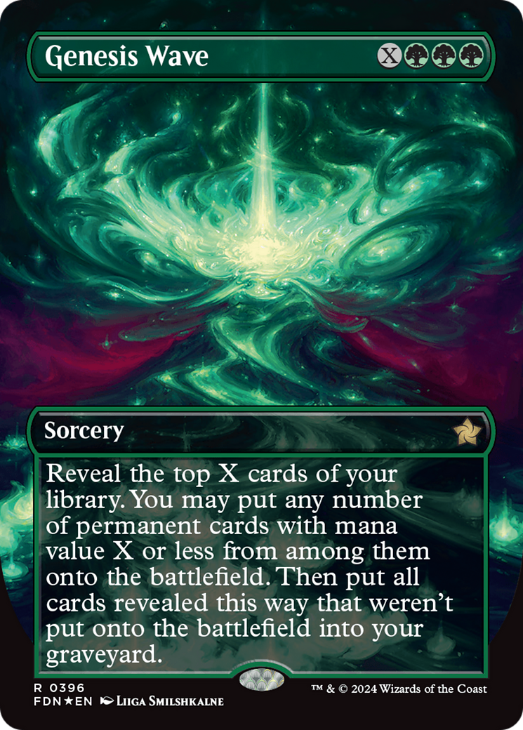 Genesis Wave (Borderless) (Mana Foil) [Foundations] | Rook's Games and More