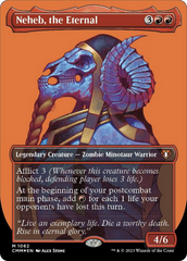 Neheb, the Eternal (Borderless Textured Foil Frame Break) [Commander Masters] | Rook's Games and More