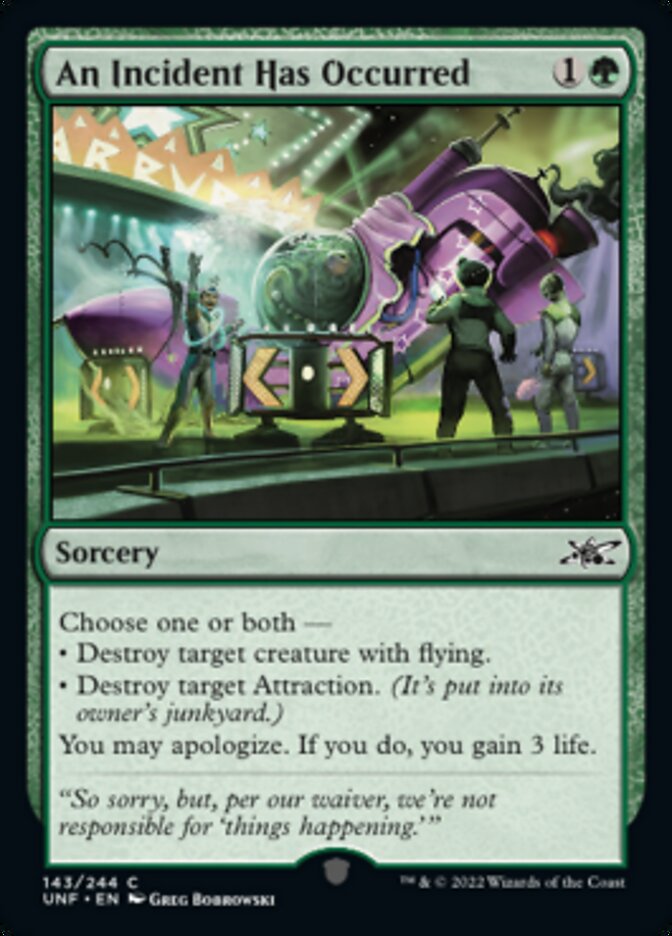 An Incident Has Occurred [Unfinity] | Rook's Games and More