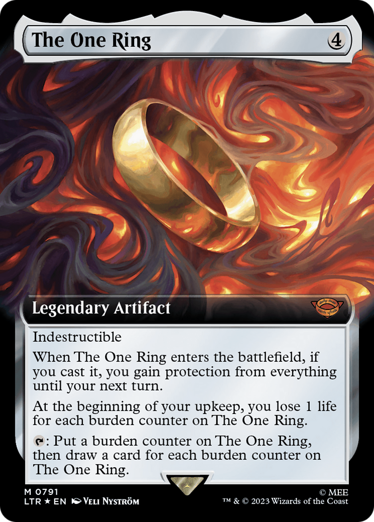 The One Ring (Extended Art) (Surge Foil) [The Lord of the Rings: Tales of Middle-Earth] | Rook's Games and More