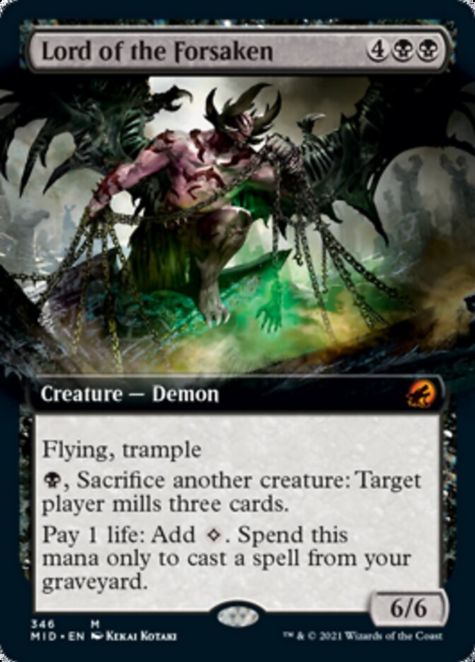 Lord of the Forsaken (Extended Art) [Innistrad: Midnight Hunt] | Rook's Games and More