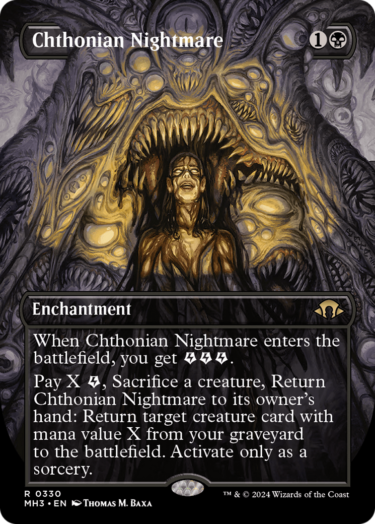 Chthonian Nightmare (Borderless) [Modern Horizons 3] | Rook's Games and More