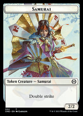 Rebel // Samurai Double-Sided Token [Phyrexia: All Will Be One Tokens] | Rook's Games and More