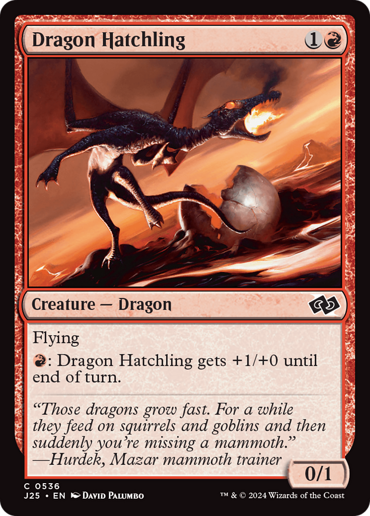 Dragon Hatchling [Foundations Jumpstart] | Rook's Games and More