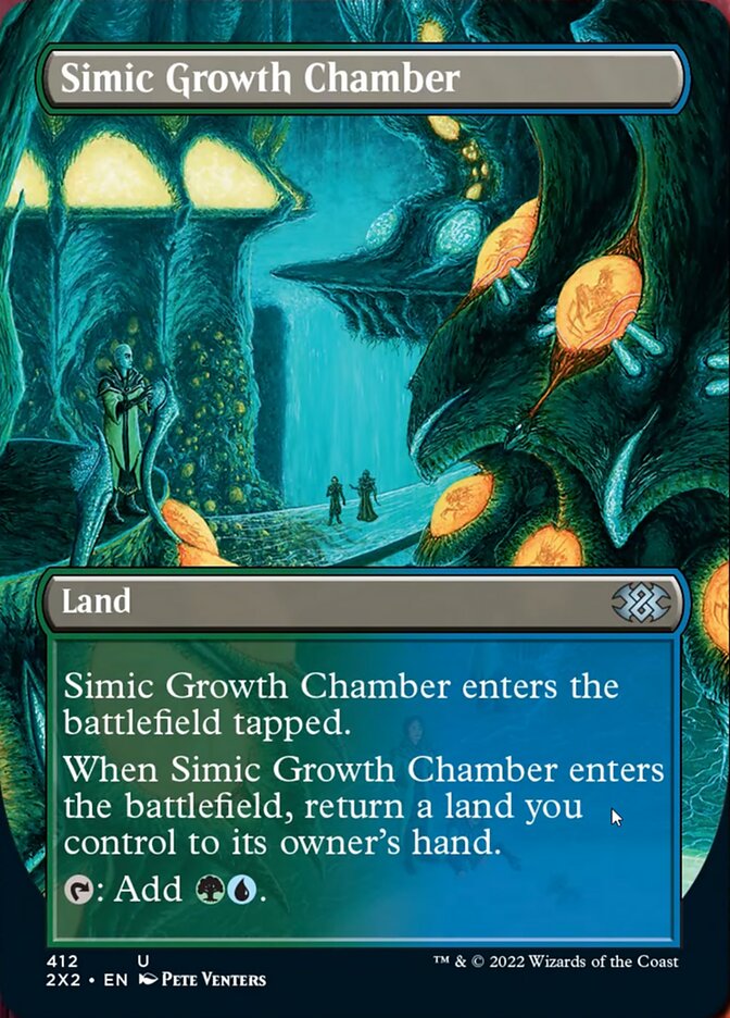 Simic Growth Chamber (Borderless Alternate Art) [Double Masters 2022] | Rook's Games and More