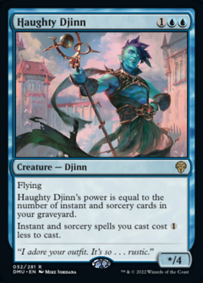 Haughty Djinn (Promo Pack) [Dominaria United Promos] | Rook's Games and More