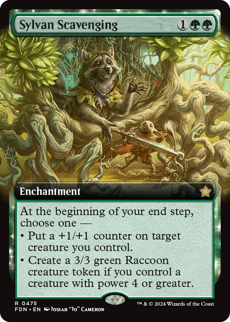 Sylvan Scavenging (Extended Art) [Foundations] | Rook's Games and More