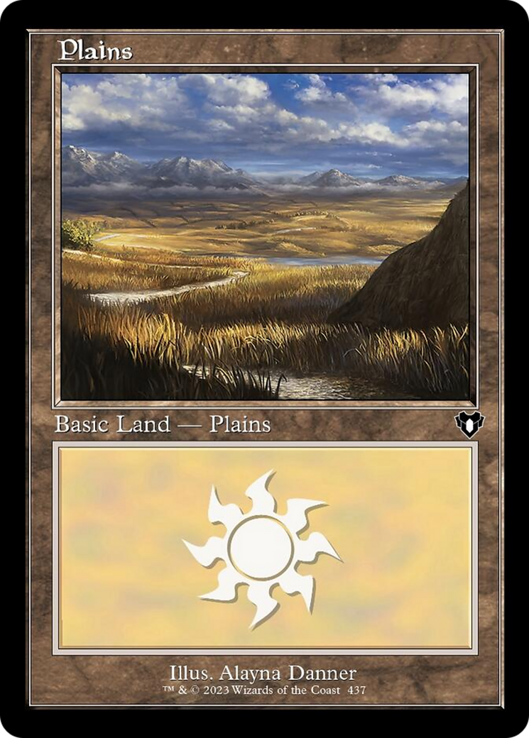 Plains (437) (Retro) [Commander Masters] | Rook's Games and More