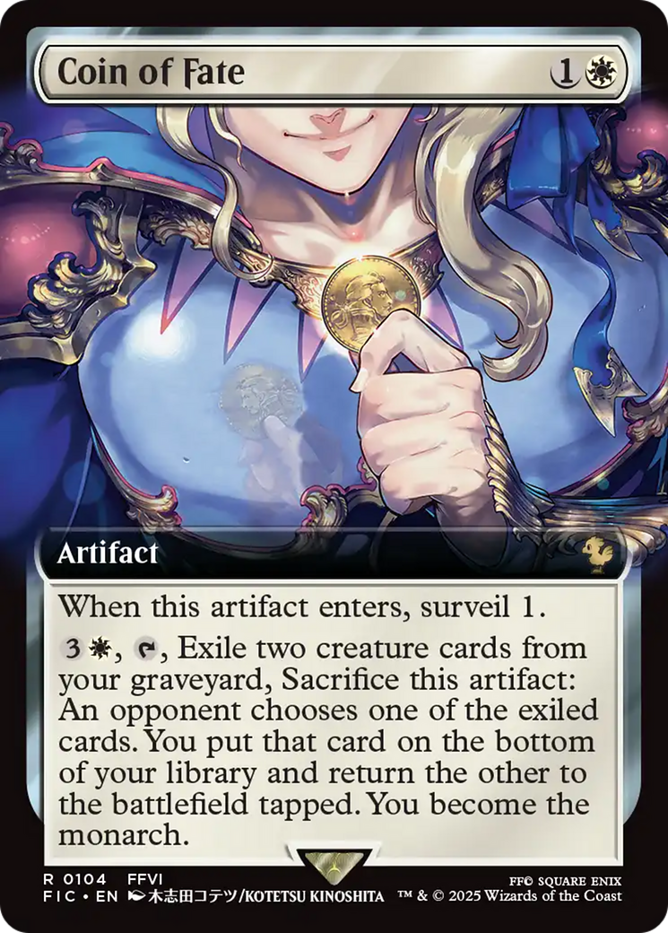 Coin of Fate (Extended Art) [FINAL FANTASY Commander] | Rook's Games and More