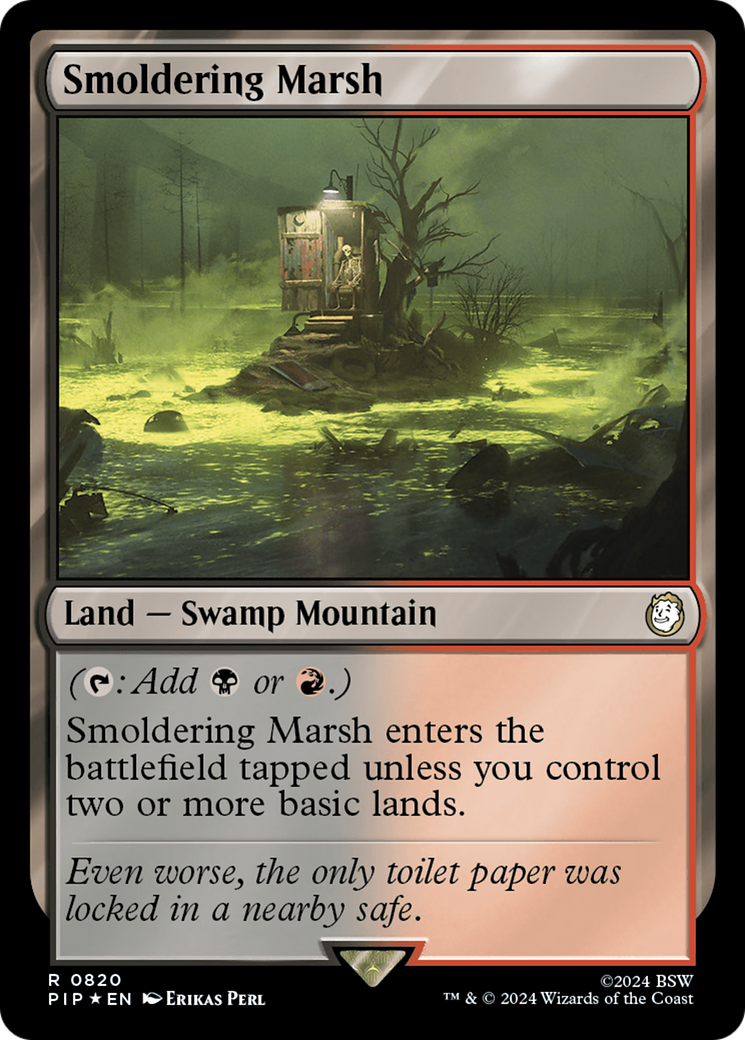 Smoldering Marsh (Surge Foil) [Fallout] | Rook's Games and More