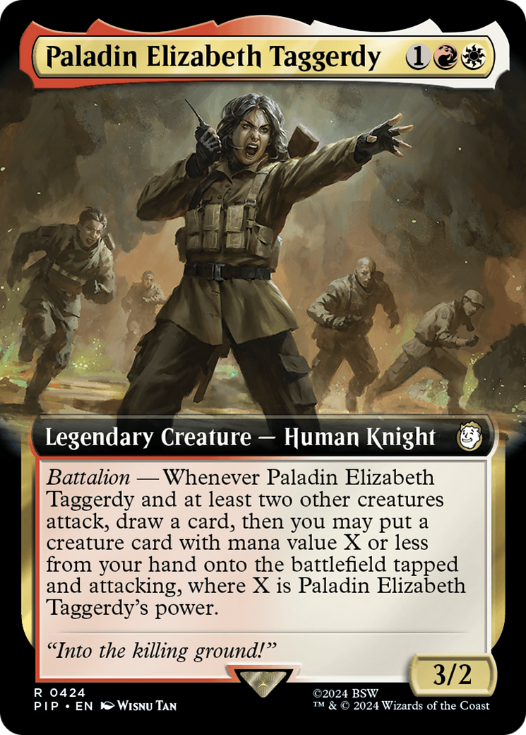 Paladin Elizabeth Taggerdy (Extended Art) [Fallout] | Rook's Games and More