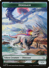 Elemental (09) // Dinosaur Double-Sided Token [March of the Machine Tokens] | Rook's Games and More