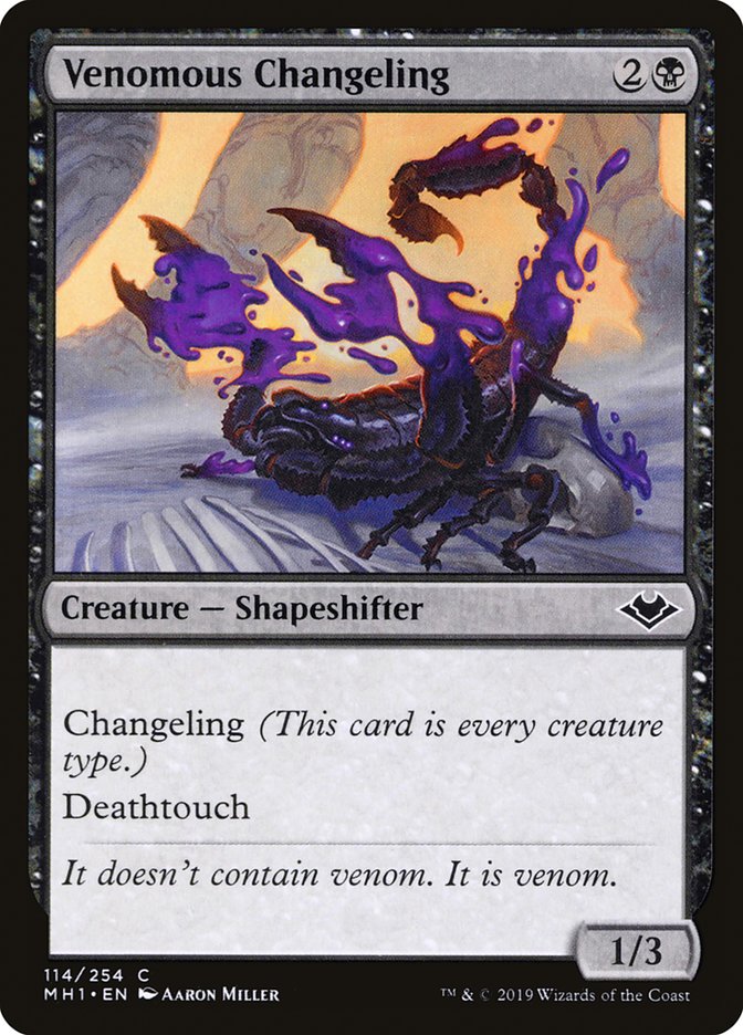 Venomous Changeling [Modern Horizons] | Rook's Games and More