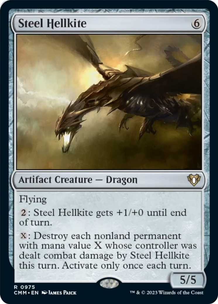 Steel Hellkite [Commander Masters] | Rook's Games and More