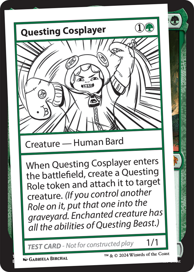 Questing Cosplayer [Mystery Booster 2 Playtest Cards] | Rook's Games and More