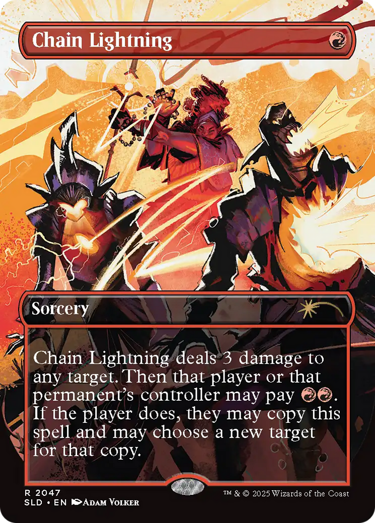 Chain Lightning (2047) (Rainbow Foil) [Secret Lair Drop Series] | Rook's Games and More