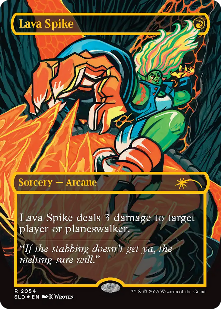 Lava Spike (2054) (Raised Foil) [Secret Lair Drop Series] | Rook's Games and More
