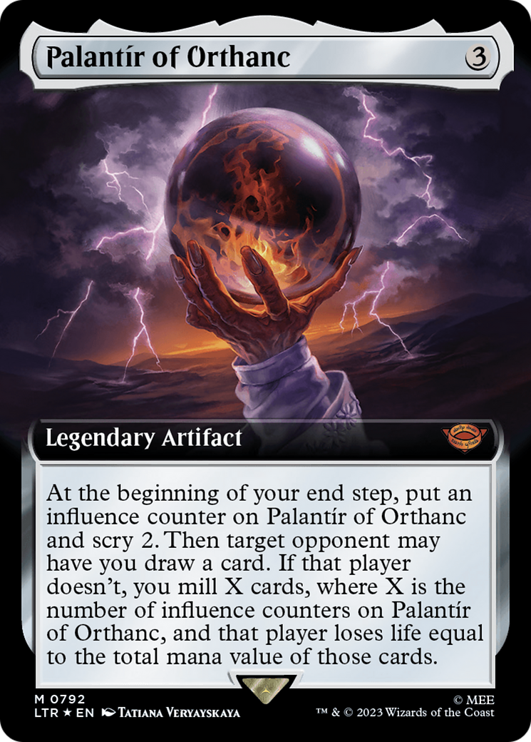 Palantir of Orthanc (Extended Art) (Surge Foil) [The Lord of the Rings: Tales of Middle-Earth] | Rook's Games and More