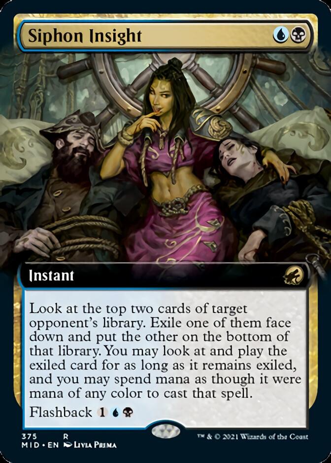 Siphon Insight (Extended Art) [Innistrad: Midnight Hunt] | Rook's Games and More