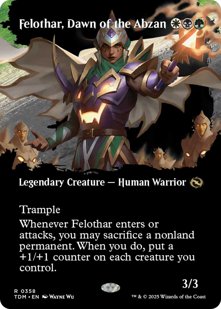 Felothar, Dawn of the Abzan (Borderless) [Tarkir: Dragonstorm] | Rook's Games and More