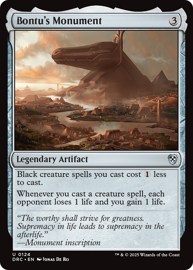 Bontu's Monument [Aetherdrift Commander] | Rook's Games and More