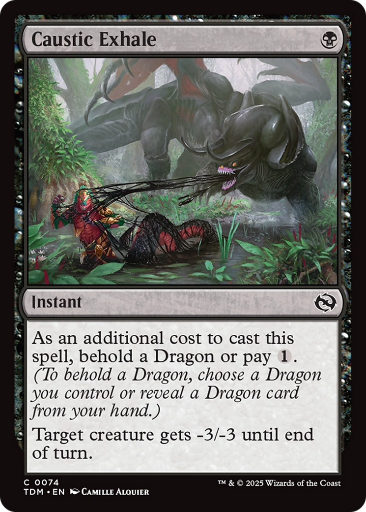 Caustic Exhale [Tarkir: Dragonstorm] | Rook's Games and More