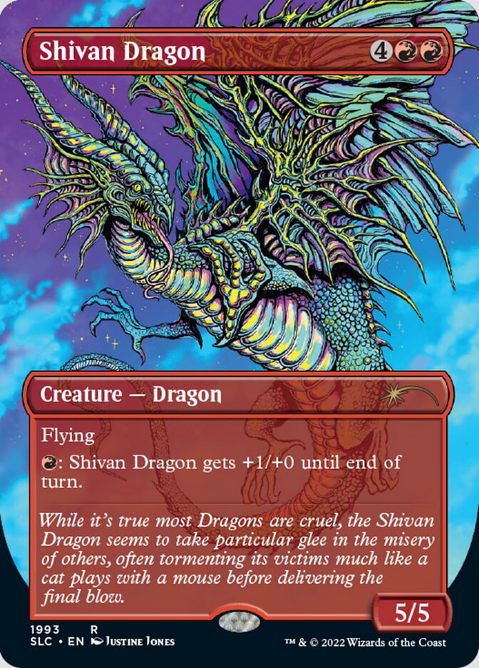 Shivan Dragon (Borderless) [Secret Lair Countdown Kit] | Rook's Games and More