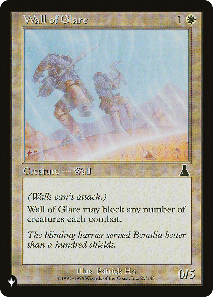 Wall of Glare [The List Reprints] | Rook's Games and More