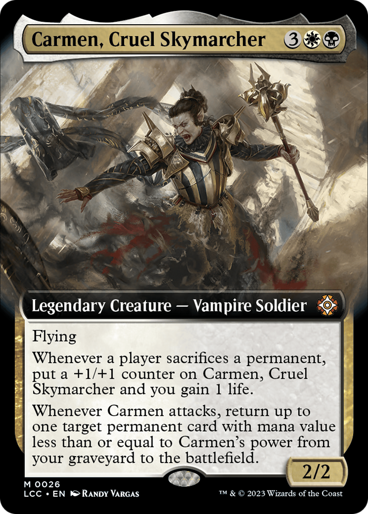 Carmen, Cruel Skymarcher (Extended Art) [The Lost Caverns of Ixalan Commander] | Rook's Games and More