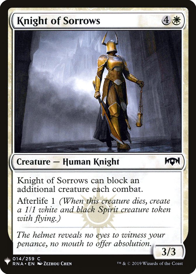 Knight of Sorrows [Mystery Booster] | Rook's Games and More