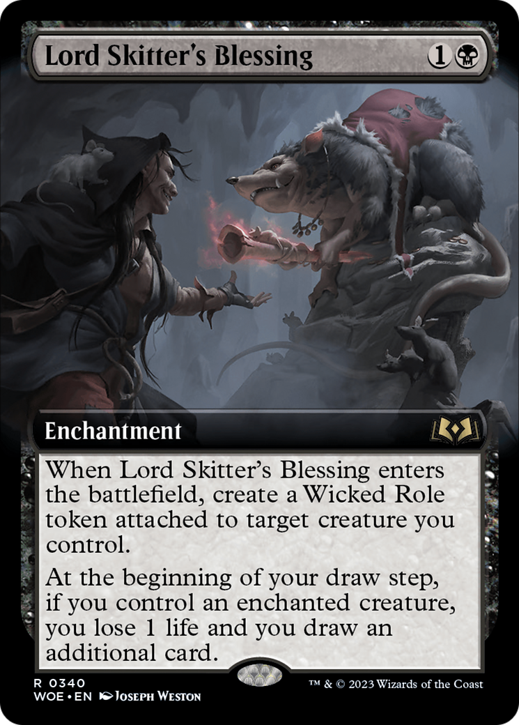 Lord Skitter's Blessing (Extended Art) [Wilds of Eldraine] | Rook's Games and More
