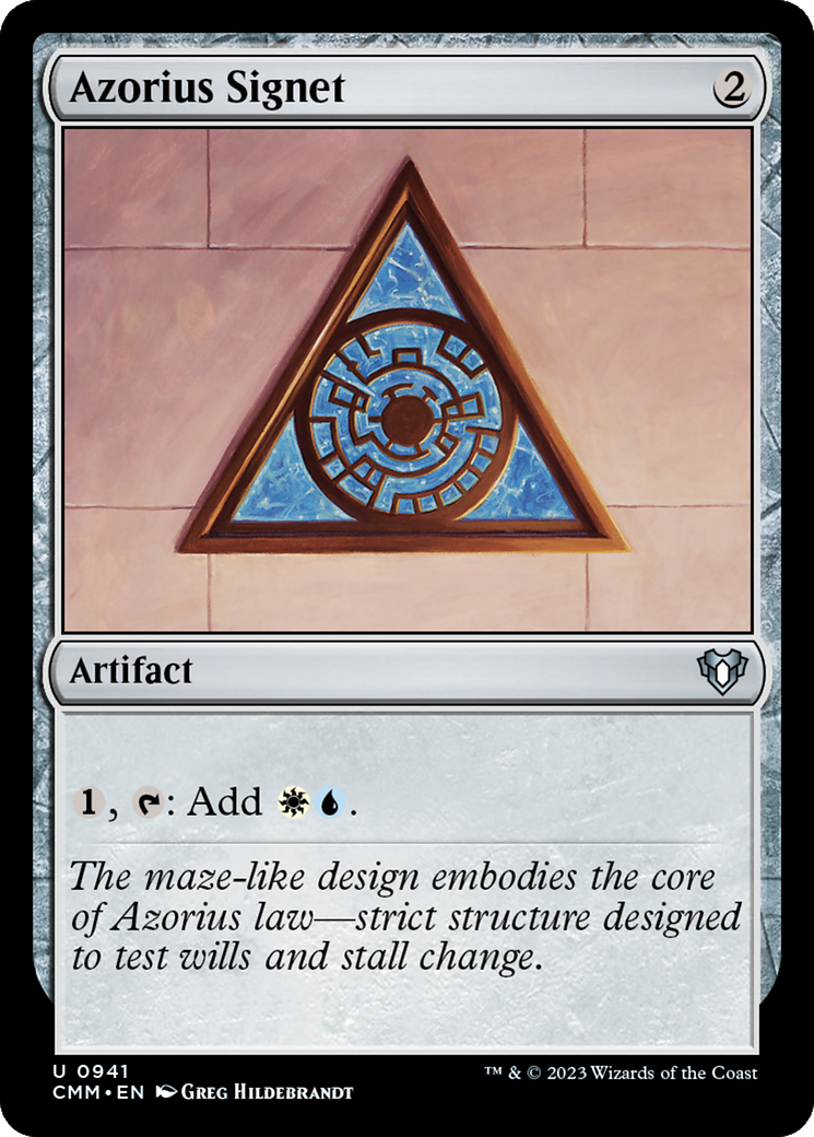 Azorius Signet [Commander Masters] | Rook's Games and More