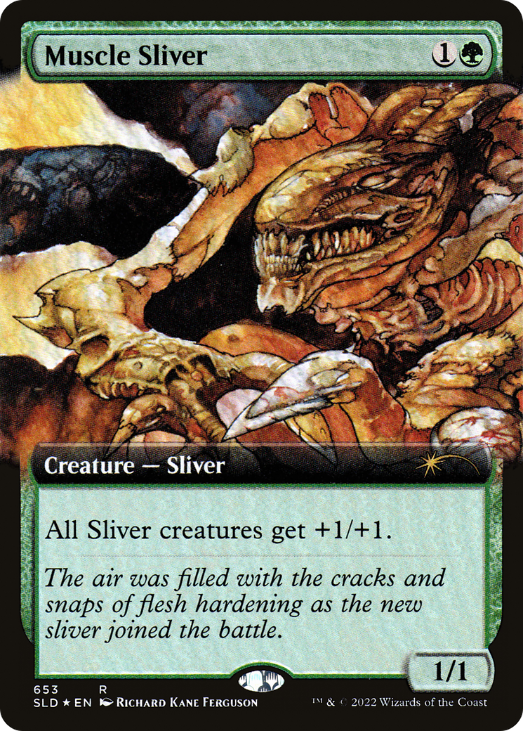 Muscle Sliver (Extended Art) [Secret Lair Drop Promos] | Rook's Games and More