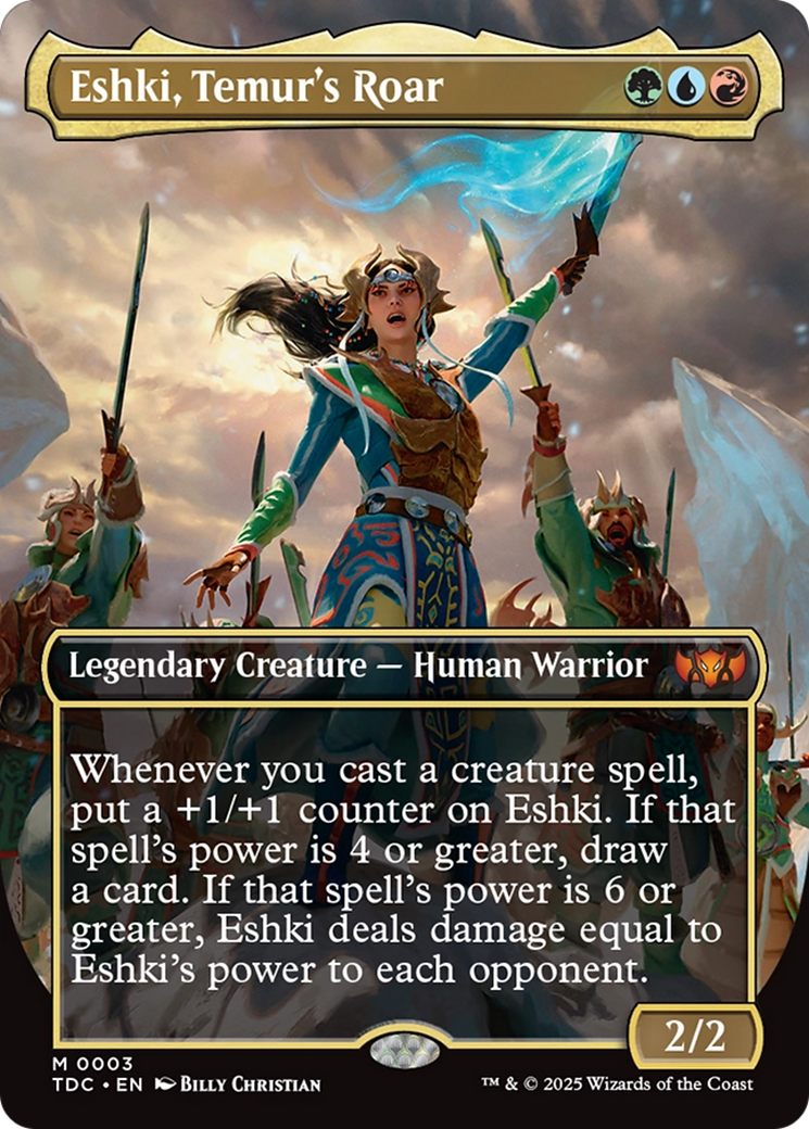 Eshki, Temur's Roar (Borderless) [Tarkir: Dragonstorm Commander] | Rook's Games and More