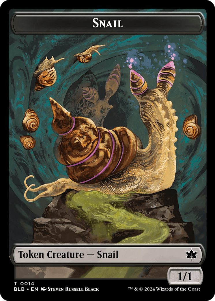 Snail Token [Bloomburrow Tokens] | Rook's Games and More