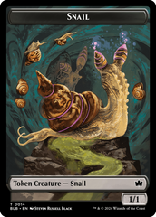 Snail // Thundertrap Trainer Double-Sided Token [Bloomburrow Tokens] | Rook's Games and More