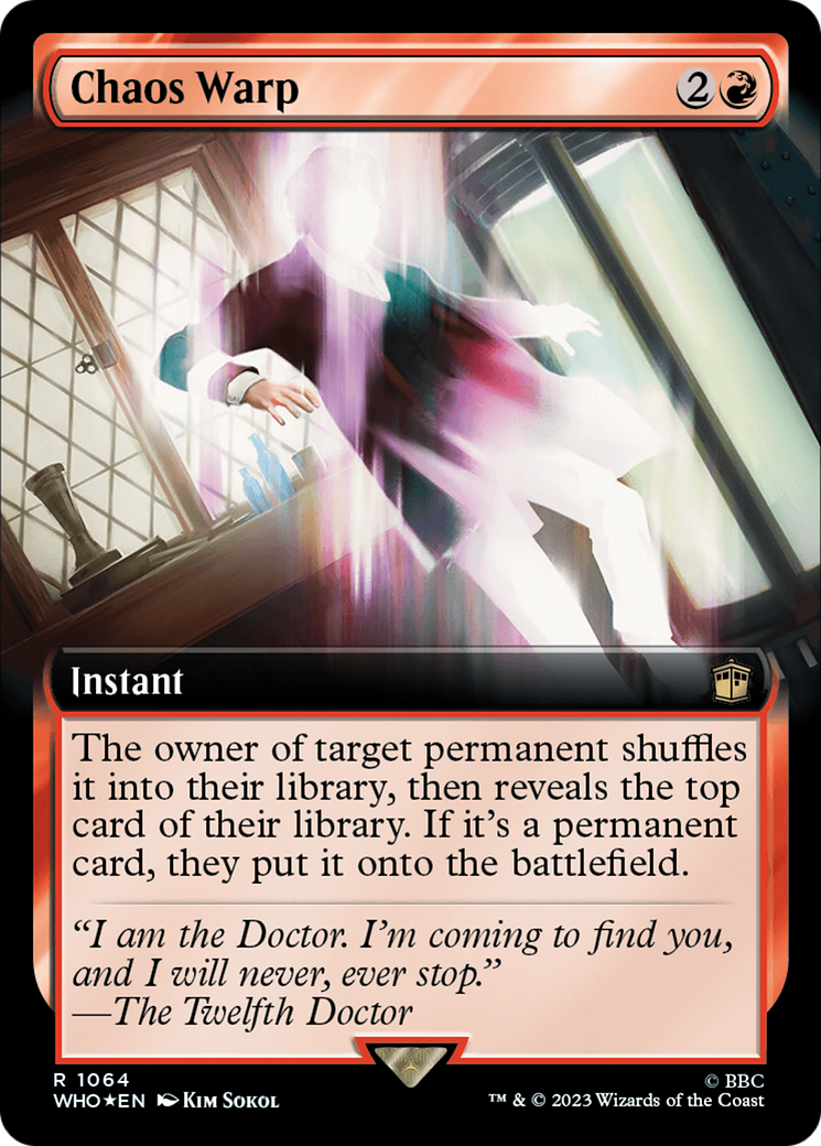 Chaos Warp (Extended Art) (Surge Foil) [Doctor Who] | Rook's Games and More