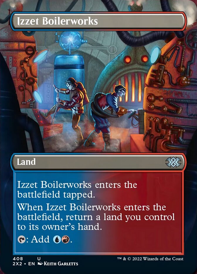 Izzet Boilerworks (Borderless Alternate Art) [Double Masters 2022] | Rook's Games and More